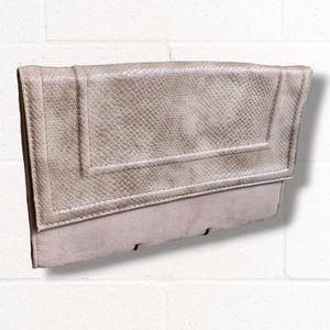 Iridescent H&M clutch purse with strap